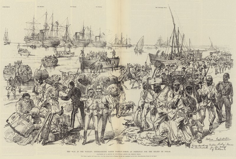 De oorlog in Soedan, ontscheping van Baker Pasha