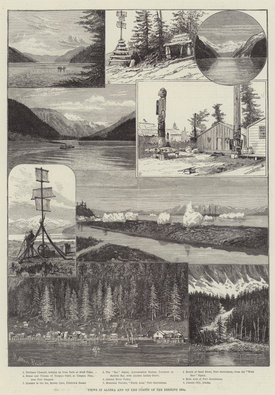 Uitzichten in Alaska en aan de Kusten van de Beringzee door Melton Prior
