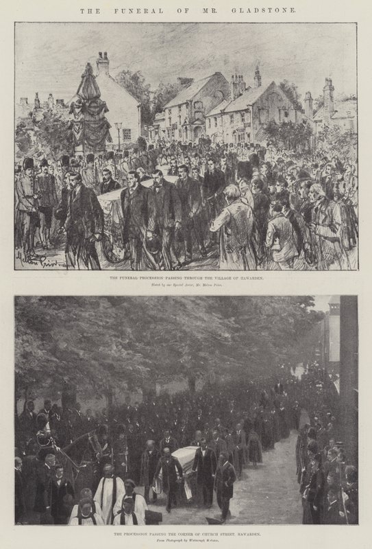 De begrafenis van Mr. Gladstone door Melton Prior