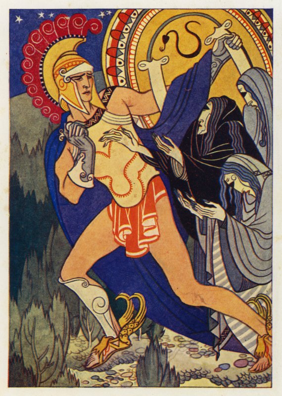 Perseus en de Drie Grijze Vrouwen door Merlyn Mann