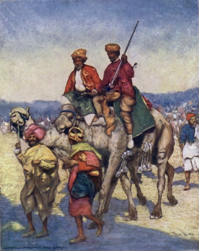 Kamelen uit Mysore door Mortimer Ludington Menpes