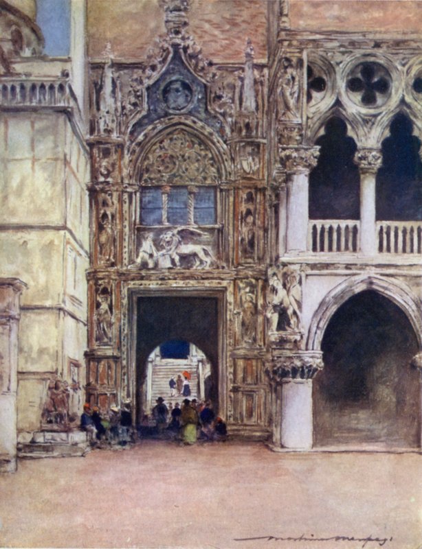 Porta della Carta, Dogepaleis door Mortimer Ludington Menpes