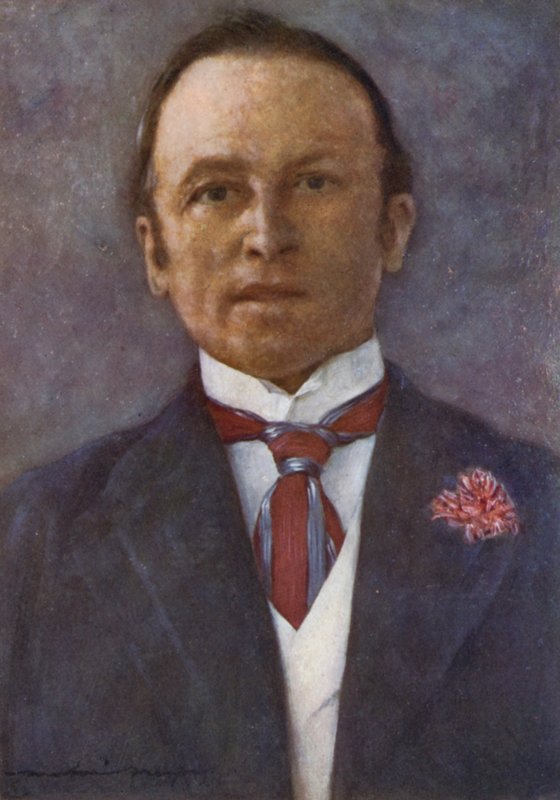 Lord Curzon in zijn studeerkamer in Delhi door Mortimer Ludington Menpes