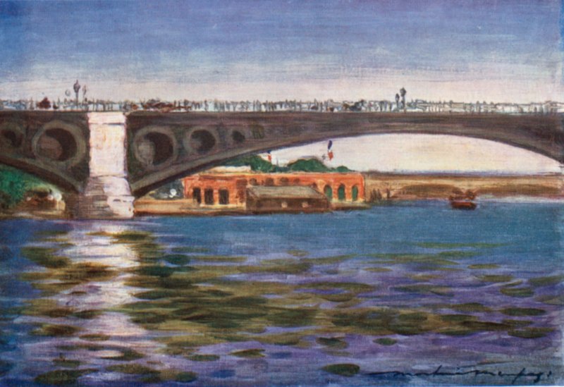Pont Concorde door Mortimer Ludington Menpes