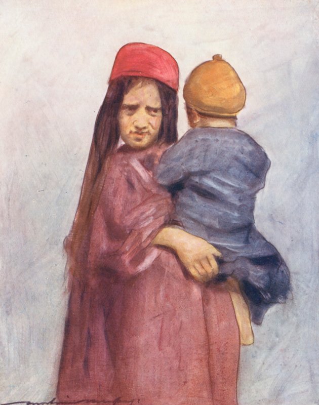 Wereldkinderen: Kasjmir, Een Armvol door Mortimer Ludington Menpes