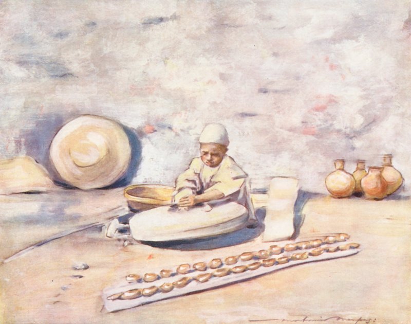Wereldkinderen: Kasjmir, De pottenbakker door Mortimer Ludington Menpes