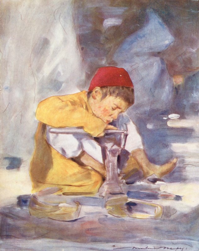 Wereldkinderen: Indiaas, Een Jonge Werker door Mortimer Ludington Menpes