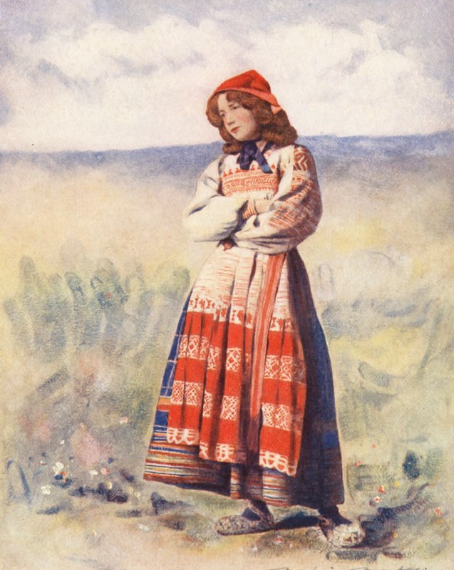 Wereldkinderen: Russisch, wachten door Mortimer Ludington Menpes
