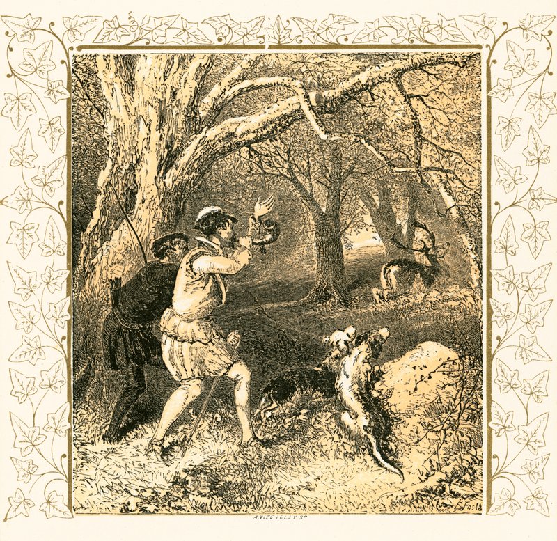 Jacht door Myles Birket Foster