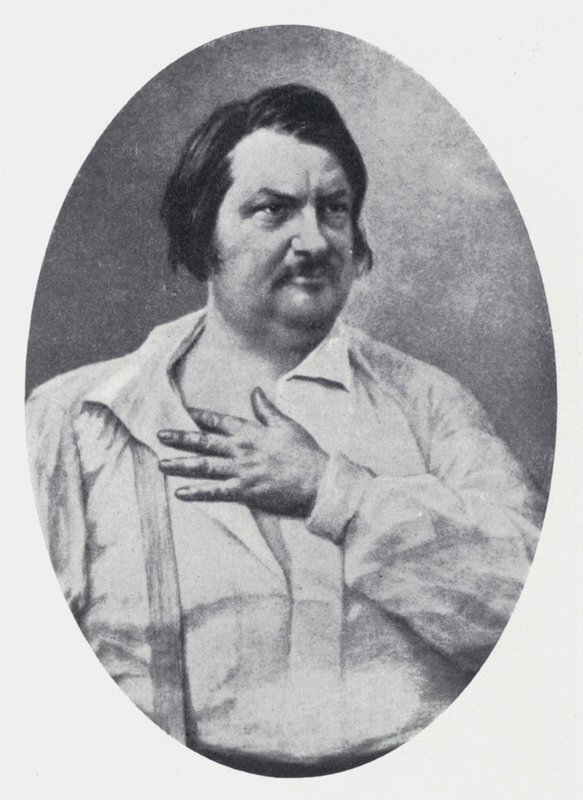 De dichter Honoré de Balzac door Nadar