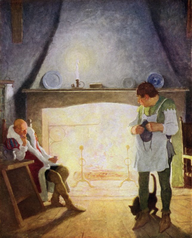 Illustratie voor The Black Arrow door Robert Louis Stevenson door Newell Convers Wyeth