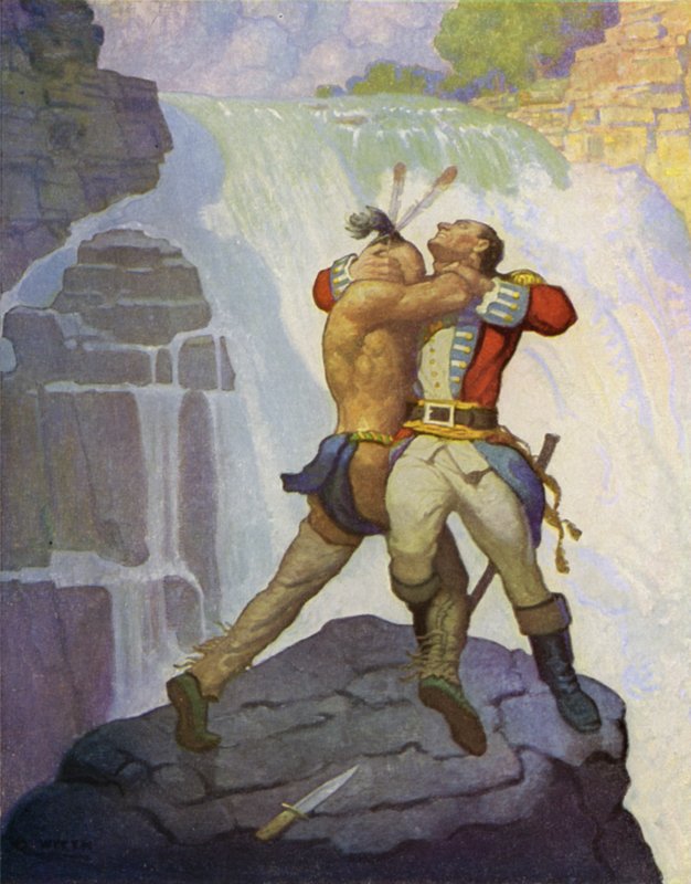 Illustratie voor De Laatste der Mohikanen door Newell Convers Wyeth