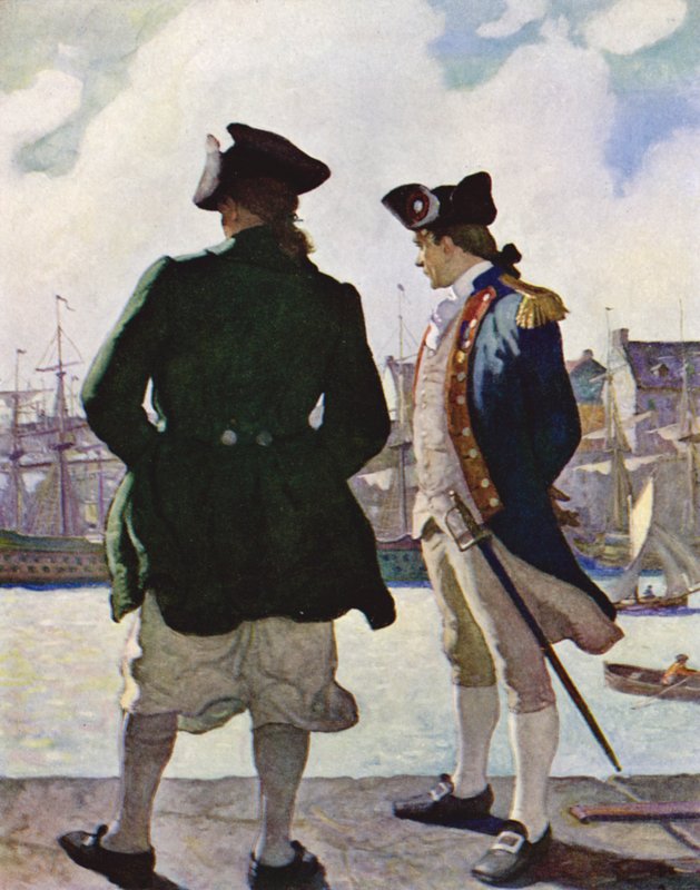 Op de zeewering met John Paul Jones door Newell Convers Wyeth