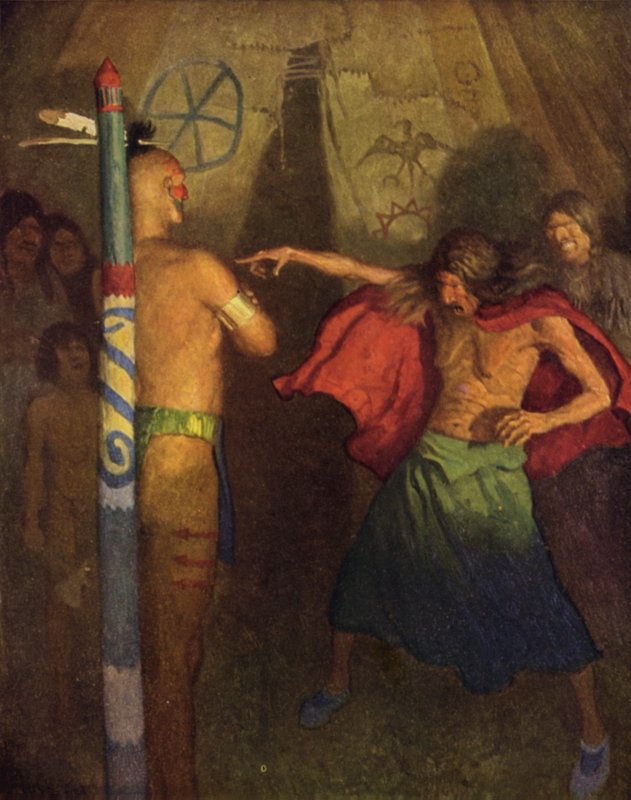 Illustratie voor De Laatste der Mohikanen door Newell Convers Wyeth