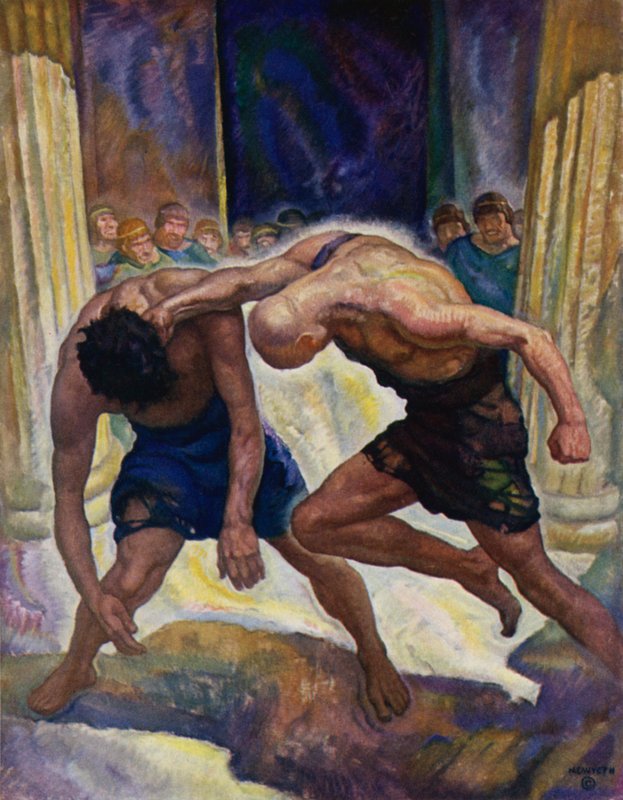 Odyssee: Het gevecht van de bedelaars door Newell Convers Wyeth