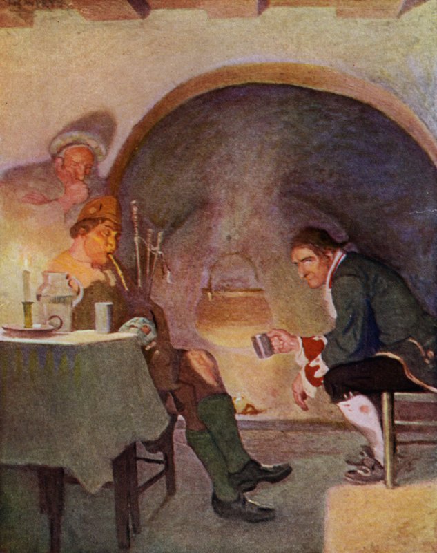 Illustratie voor Kidnapped door Robert Louis Stevenson door Newell Convers (after) Wyeth