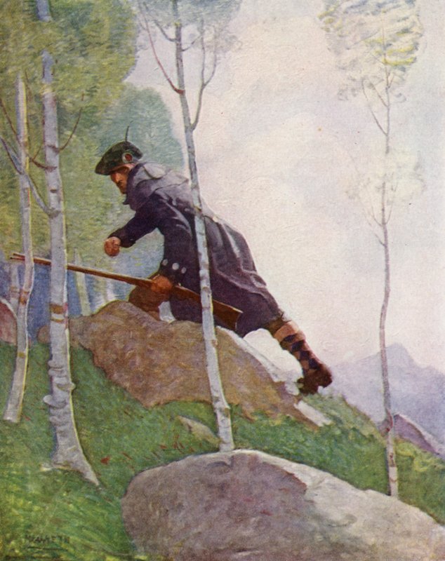 Illustratie voor Kidnapped door Robert Louis Stevenson door Newell Convers (after) Wyeth
