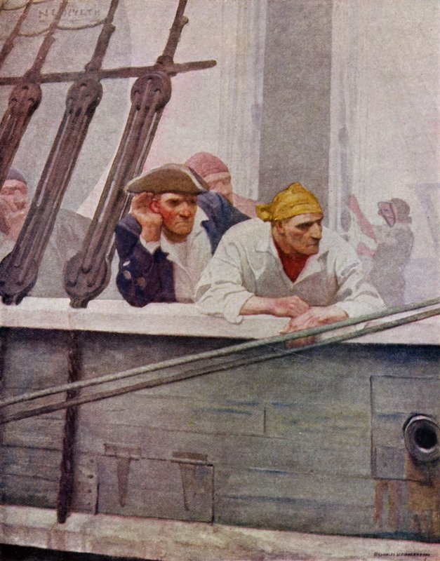 Illustratie voor Kidnapped door Robert Louis Stevenson door Newell Convers (after) Wyeth