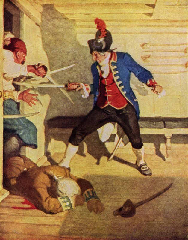 Illustratie voor Kidnapped door Robert Louis Stevenson door Newell Convers (after) Wyeth
