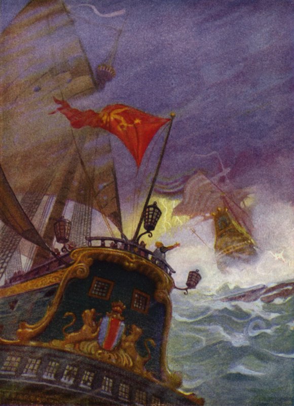 Illustratie voor Westward Ho! door Charles Kingsley door Newell Convers (after) Wyeth