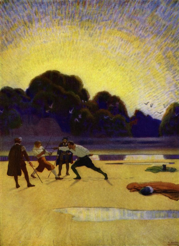 Illustratie voor Westward Ho! door Charles Kingsley door Newell Convers (after) Wyeth