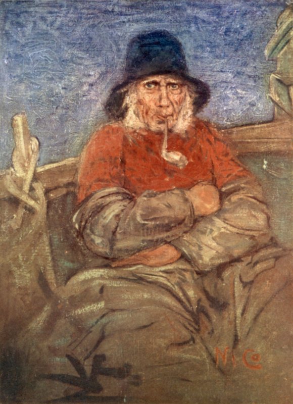 Een oude visser van Scheveningen door Nico Jungman