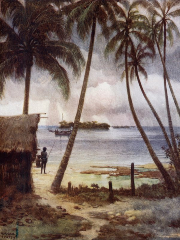 Een Stormachtige Dag in Rubiana Lagoon, Salomonseilanden door Norman Hardy