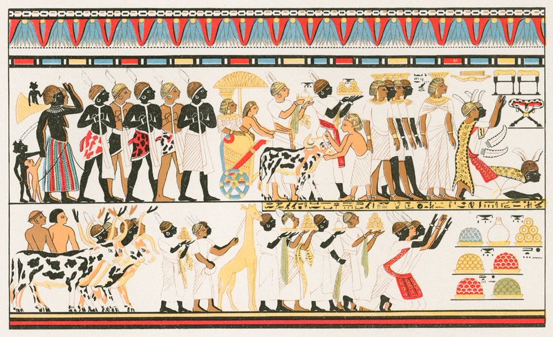 Hamities kunstwerk: Muurinscripties van Oud Egypte door North American