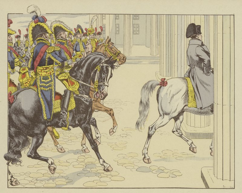 Napoleon betreedt Berlijn, 27 oktober 1806 door Onfray de Breville Job