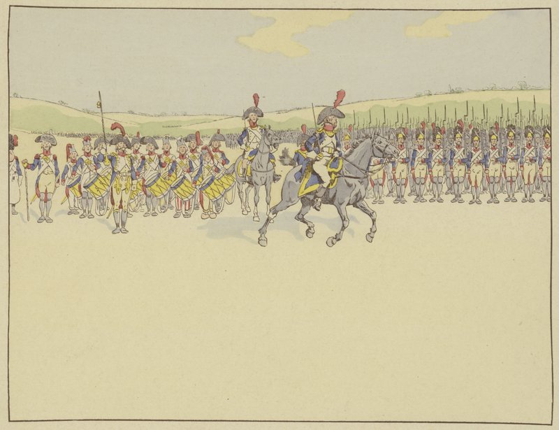 Napoleon wordt benoemd tot bevelhebber van het Franse leger in Italië, 23 februari 1796 door Onfray de Breville Job
