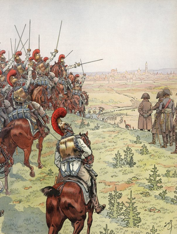 Napoleon, voorafgaand aan de Slag bij Borodino, 7 september 1812 door Onfray de Breville Job
