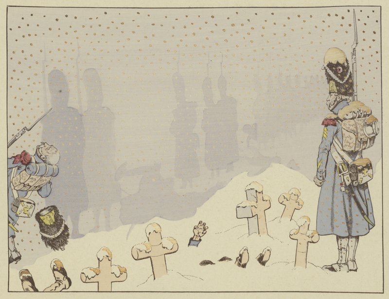 De Slag bij Eylau, de bloedigste van Napoleons overwinningen, 8 februari 1807 door Onfray de Breville Job