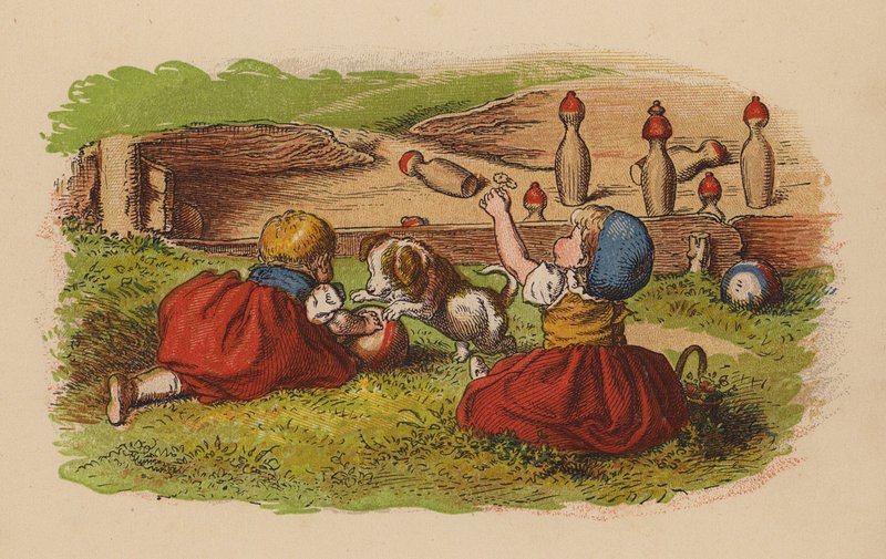 Kegelen door Oskar Pletsch