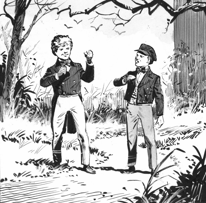 Illustratie voor Grote Verwachtingen door Charles Dickens (pen en inkt) door Pat (1907 95) Nicolle