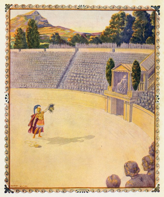 Perseus toont het hoofd van de Gorgon door Patten (after) Wilson