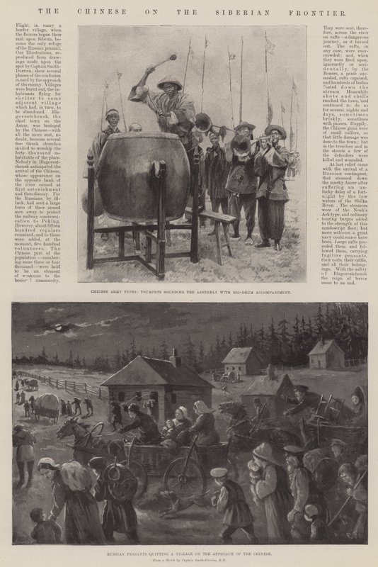 De Chinezen aan de Siberische Grens door Paul Frenzeny