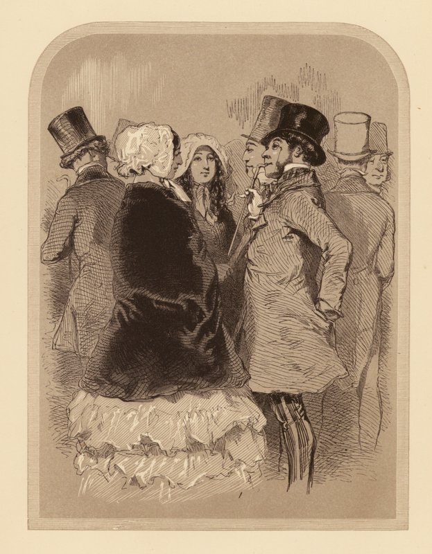 Gavarni in Londen: De flaneur in Regent Street (litho) door Paul (after) Gavarni