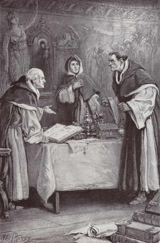 Illustratie voor The Cloister and The Hearth door Charles Reade door Paul (after) Hardy