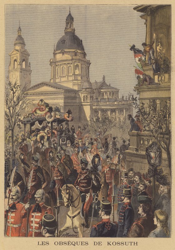 Begrafenis van Lajos Kossuth door Paul Merwart