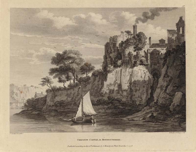 Kasteel van Chepstow door Paul Sandby