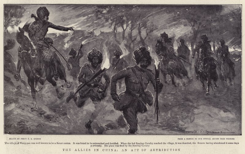 De geallieerden in China, een daad van vergelding door Percy F.S. Spence
