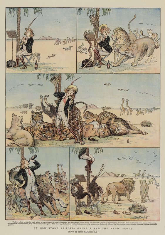 Een Oud Verhaal opnieuw verteld, Orpheus en de Magische Fluit door Percy Macquoid