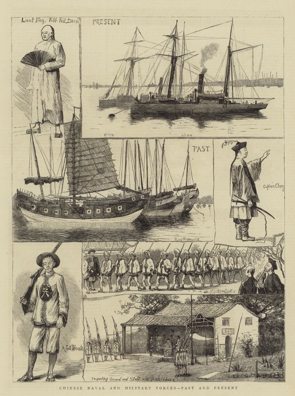 Chinese marine- en landmacht, vroeger en nu door Percy Macquoid