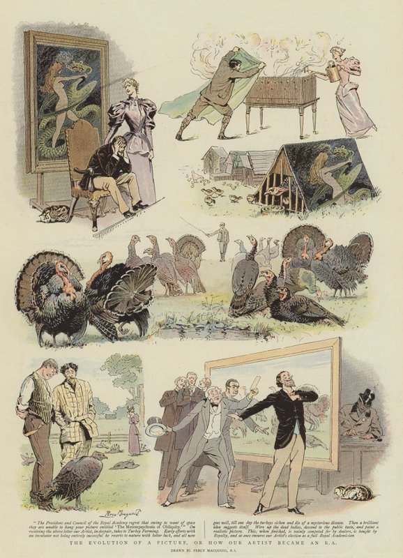 De Evolutie van een Schilderij, of hoe onze Kunstenaar een RA werd door Percy Macquoid
