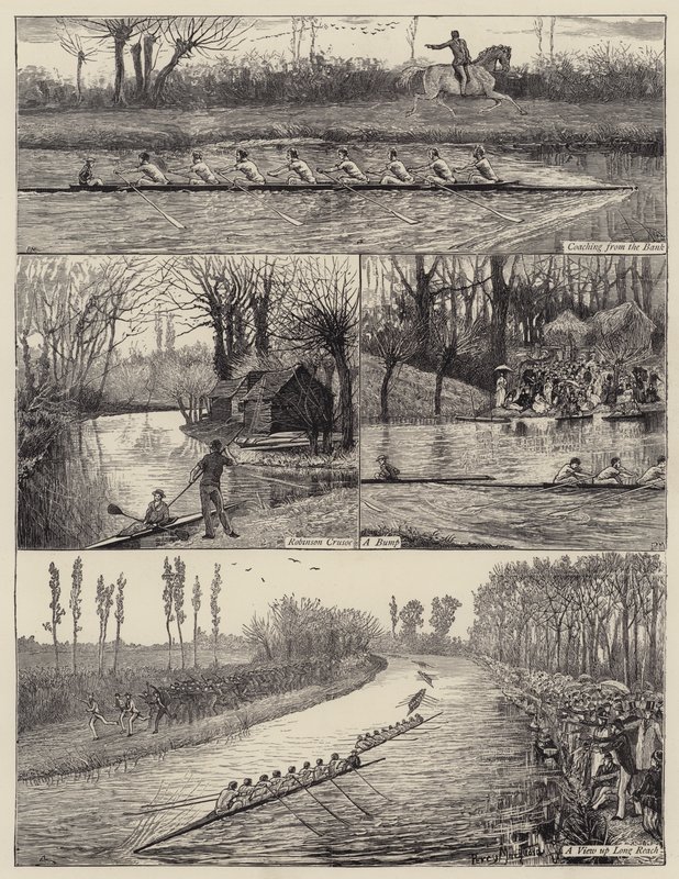 De Universiteitsbootrace door Percy Macquoid