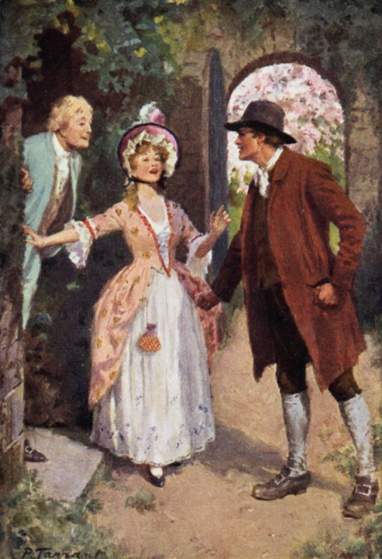 Illustratie voor Wuthering Heights door Emily Bronte door Percy Tarrant