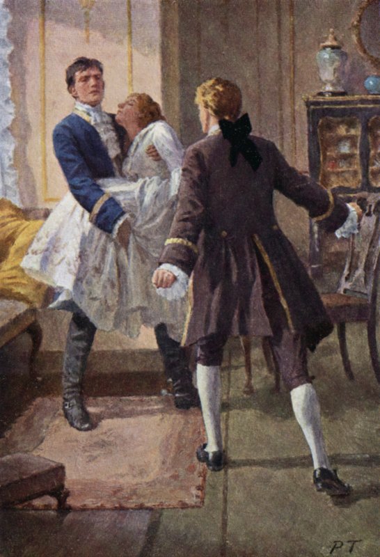 Illustratie voor Wuthering Heights door Emily Bronte door Percy Tarrant