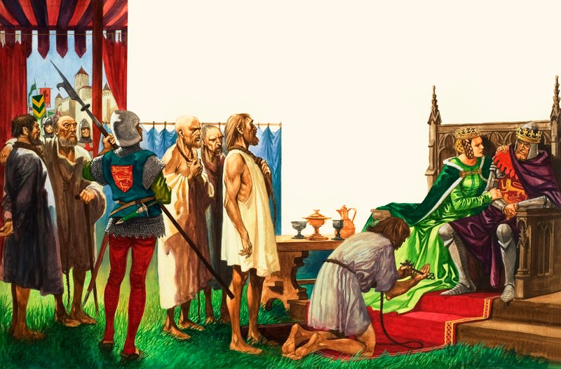 Koning Edward III en de burgers van Calais door Peter Jackson