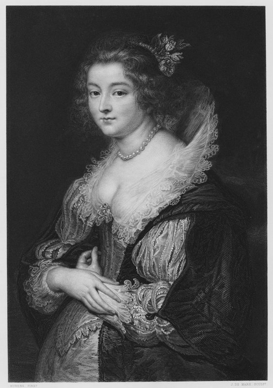 De vrouw van Rubens, uit het schilderij in de Koninklijke Collectie door Peter Paul after Rubens