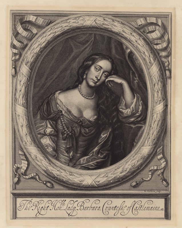 Barbara Villiers, gravin van Castlemaine, minnares van koning Karel II door Peter (after) Lely